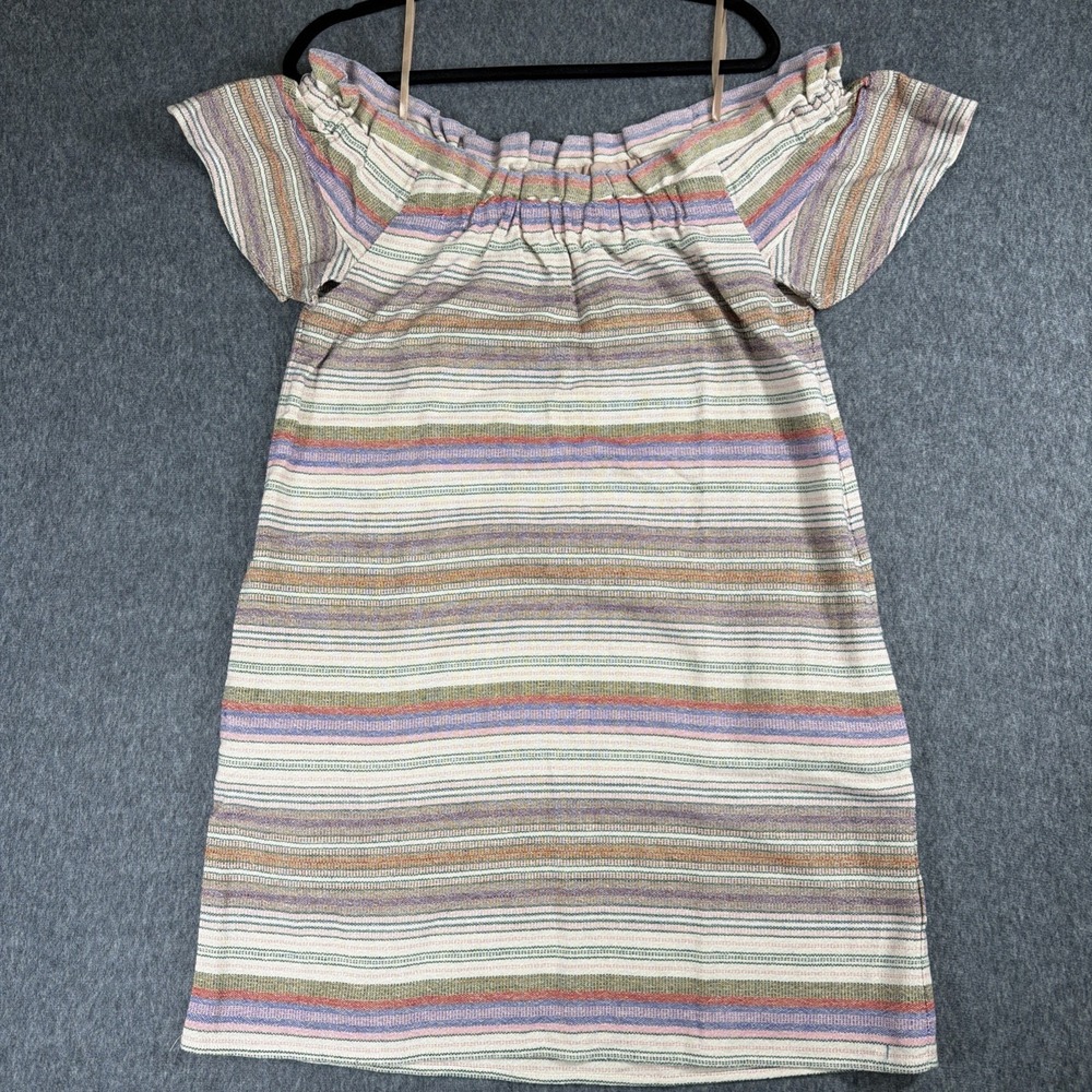 PHILOSOPHY Dress Womens‎ Large Off Shoulder Multicolor Boho Pockets